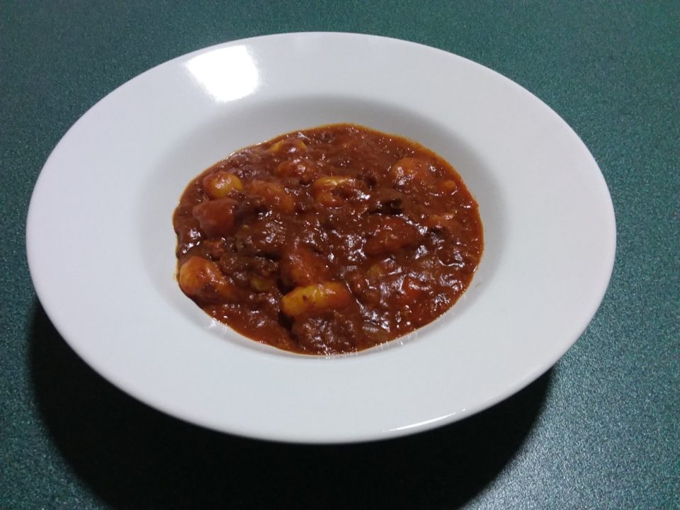 Instant Pot (Multi Cooker) Gnocchi with Tomato Sauce and Ground Beef
