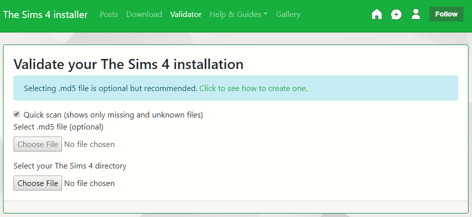 The Sims 4 Validator