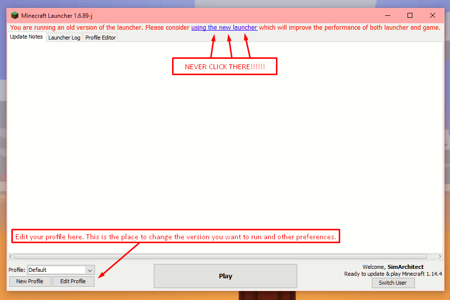 New Minecraft Launcher 1 14 4 And 1 15 Preview The Sim Architect