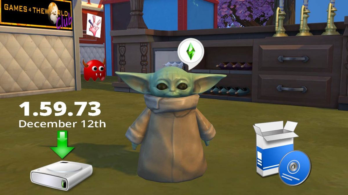 The Sims 4 December 12th Patch 1.59.73.1020 Update Only [Baby Yoda] G4TW - The Sim Architect