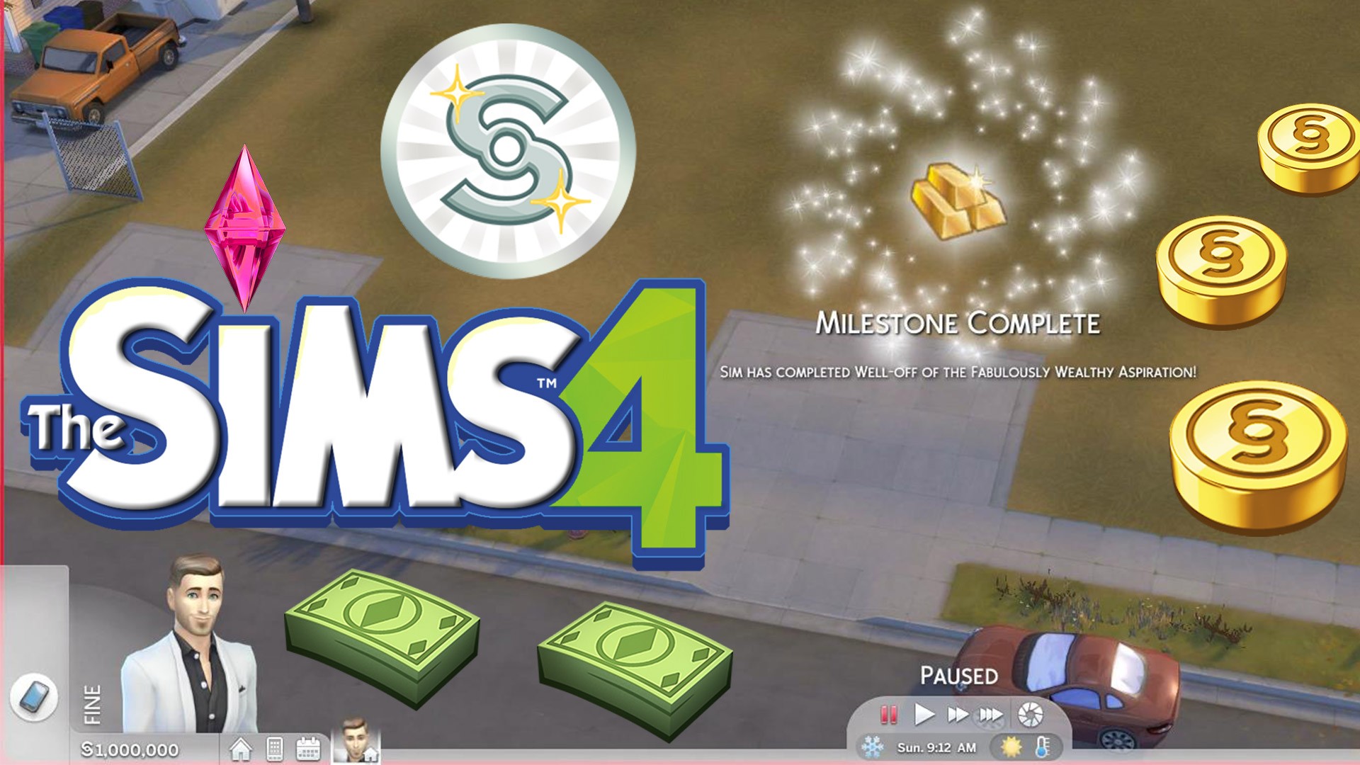 Chats sims 1 money