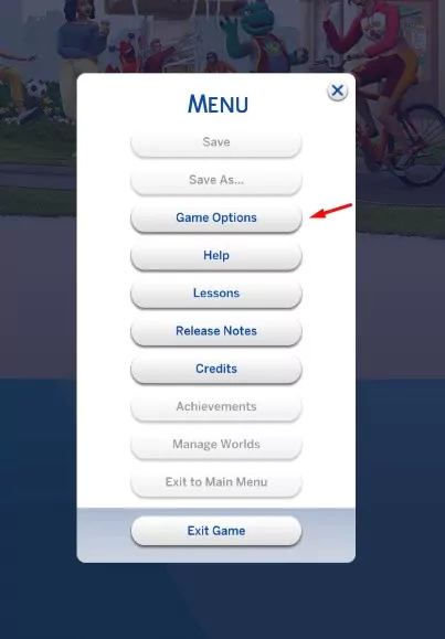 Sims 4 mod settings menu что это