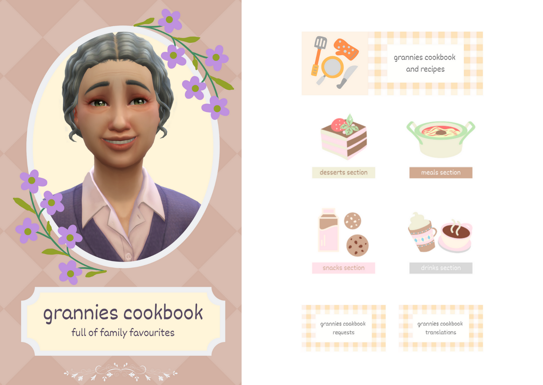 Sims 4 Grannies Cookbook