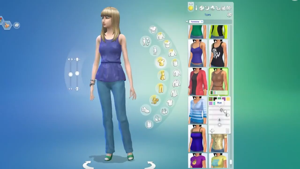 The Sims 4 Color Wheel for Clothes