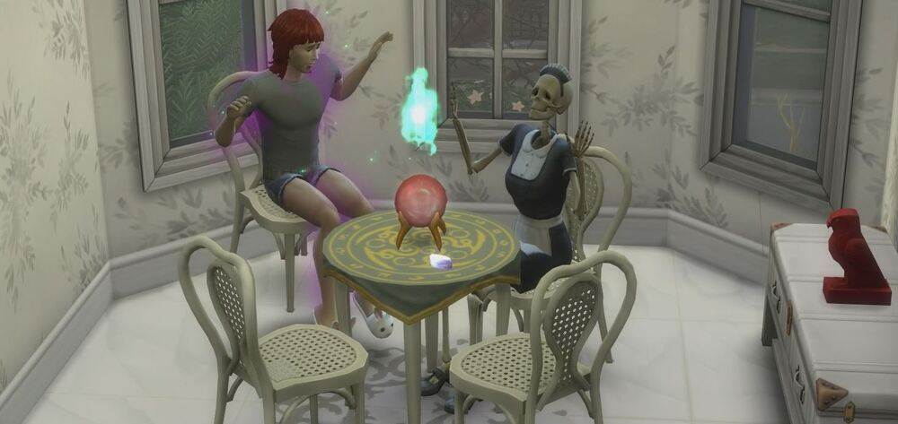 The Sims 4 Paranormal Gameplay Seance with Bonehilda