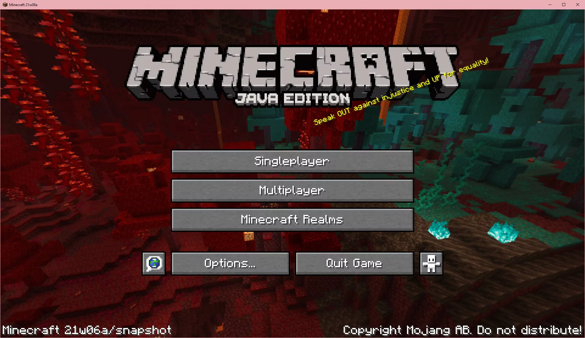 Minecraft 1.17 Caves & Cliffs Update Title Screen