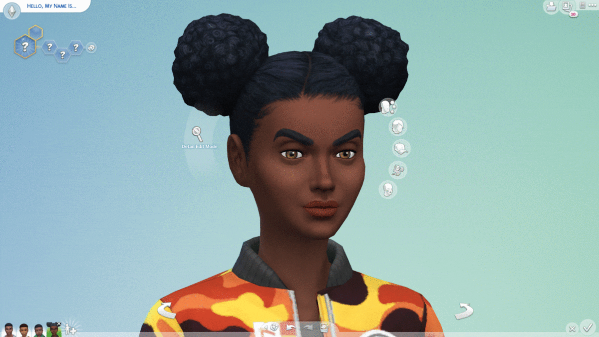 The Sims 4 1.72.28.1030 Fixed Curly / Afro Hairstyles