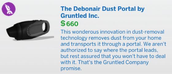 The Sims 4 Bust the Dust - The Debonair Dust Portal Vacuum