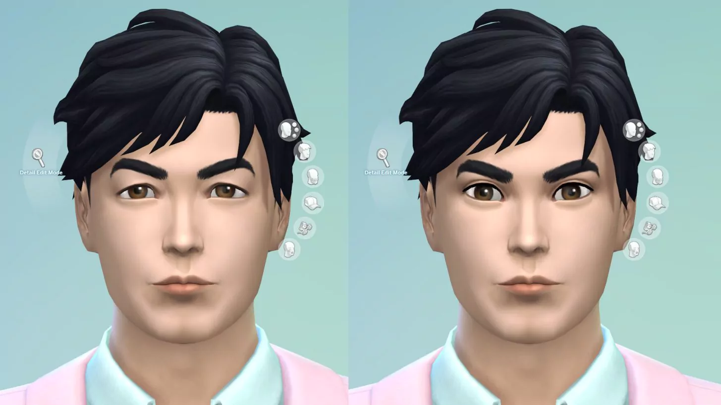 The Sims 4 1.74.59 New Asian Eyes Presets