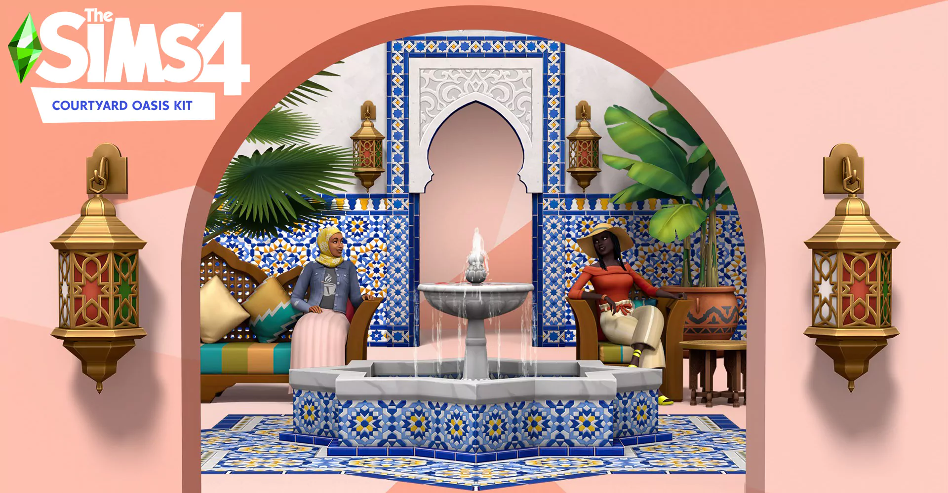 The Sims 4 Courtyard Oasis Kit