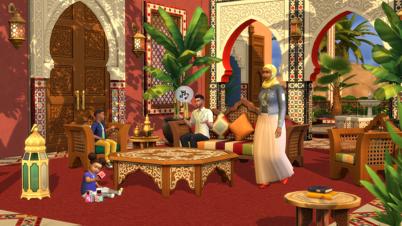 The Sims 4 Courtyard Oasis Kit Screenshot