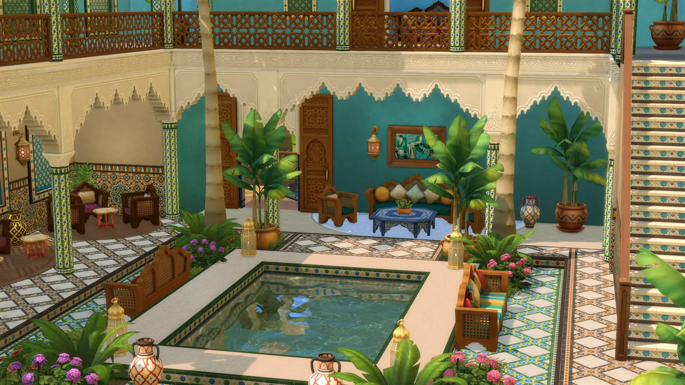 The Sims 4 Courtyard Oasis Kit Screenshot