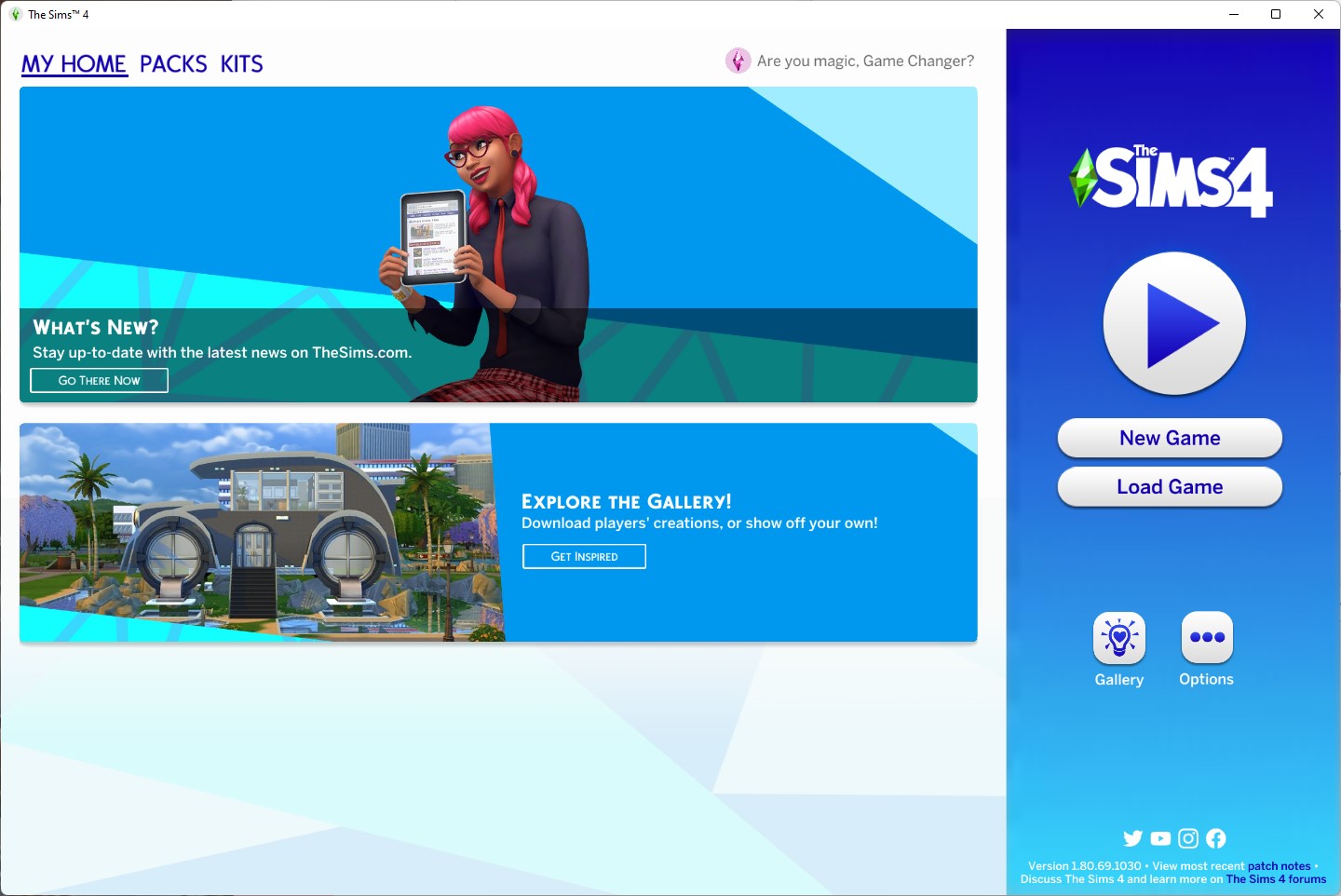 The Sims 4 All in One Automatic - The Sim Architect The Sims 4 1.80.69.1030 - Color Swatches Update - Title Screen - September 21st, 2021
