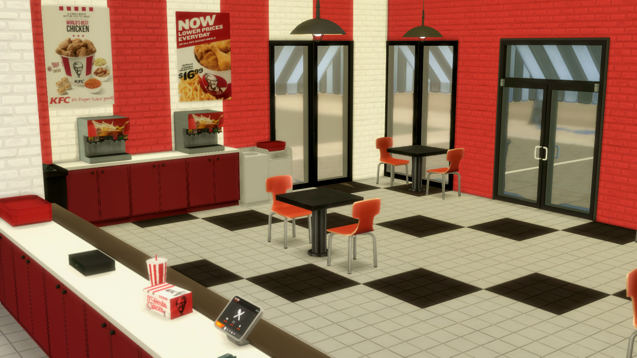 The Sims 4 KFC CC Kit Pack - The Sim Architect