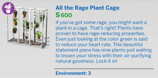 The Sims 4 Blooming Rooms Kit - All the Rage Plant Cage