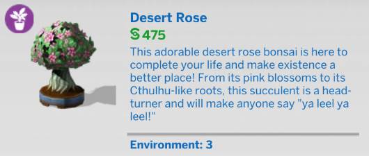 The Sims 4 Blooming Rooms Kit - Desert Rose