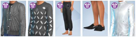 The Sims 4 Modern Menswear Kit - Included Items
