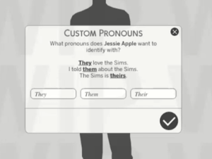 Sims 4 1.83 Custom Pronouns