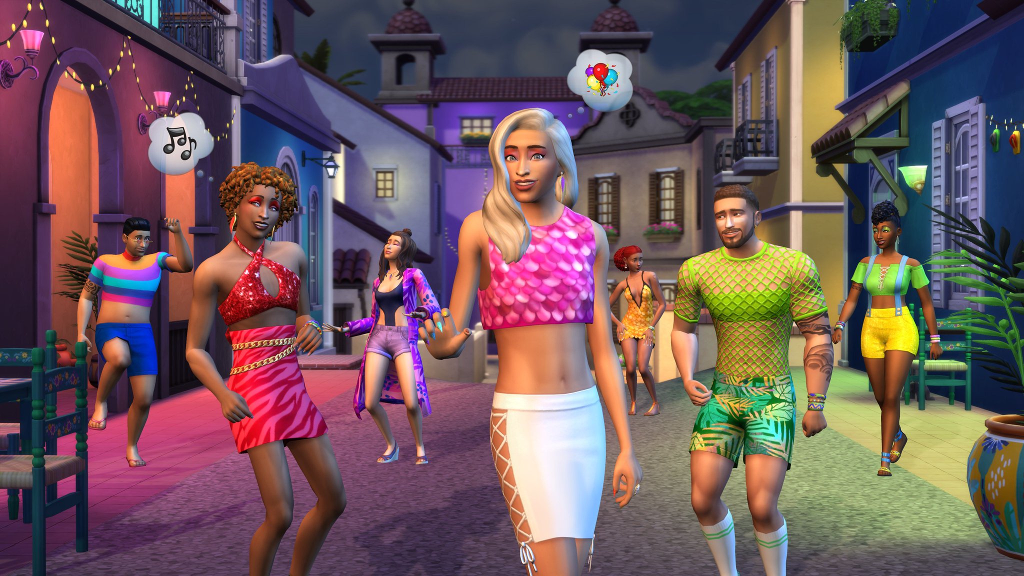 The Sims 4 Carnaval Streetwear Kit has a leaked screenshot, and it does NOT look nice...