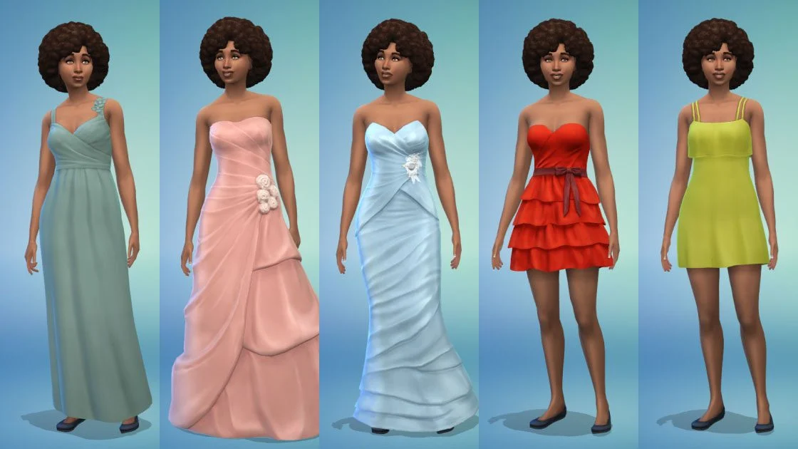 The Sims 4 1.84.171.1030 New Dresses