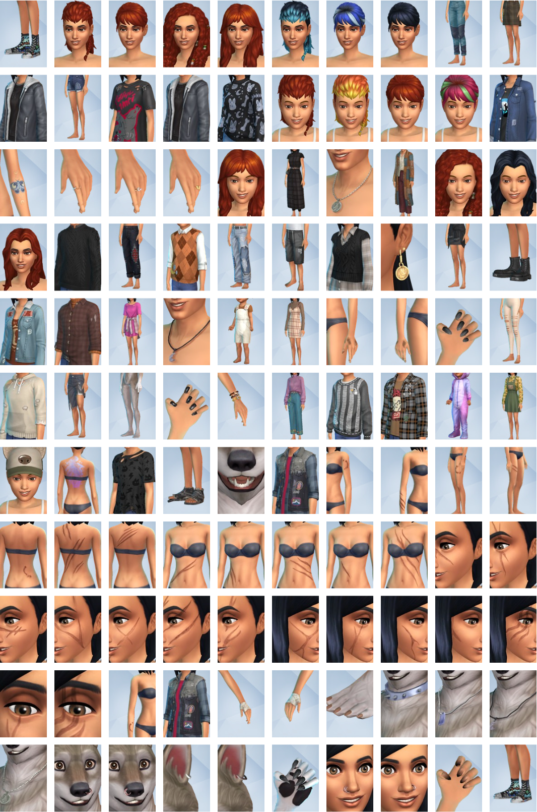 The Sims 4 Werewolves Game Pack - Create a Sim Items