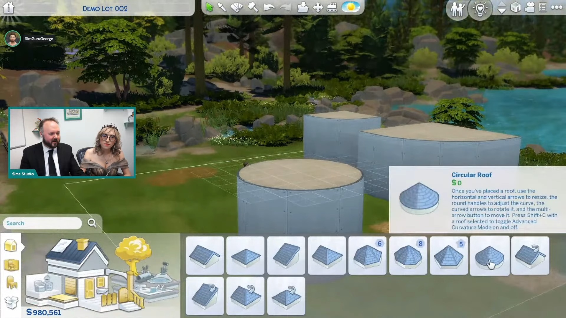 The Sims 4 High School Years Livestream Circular Roofs