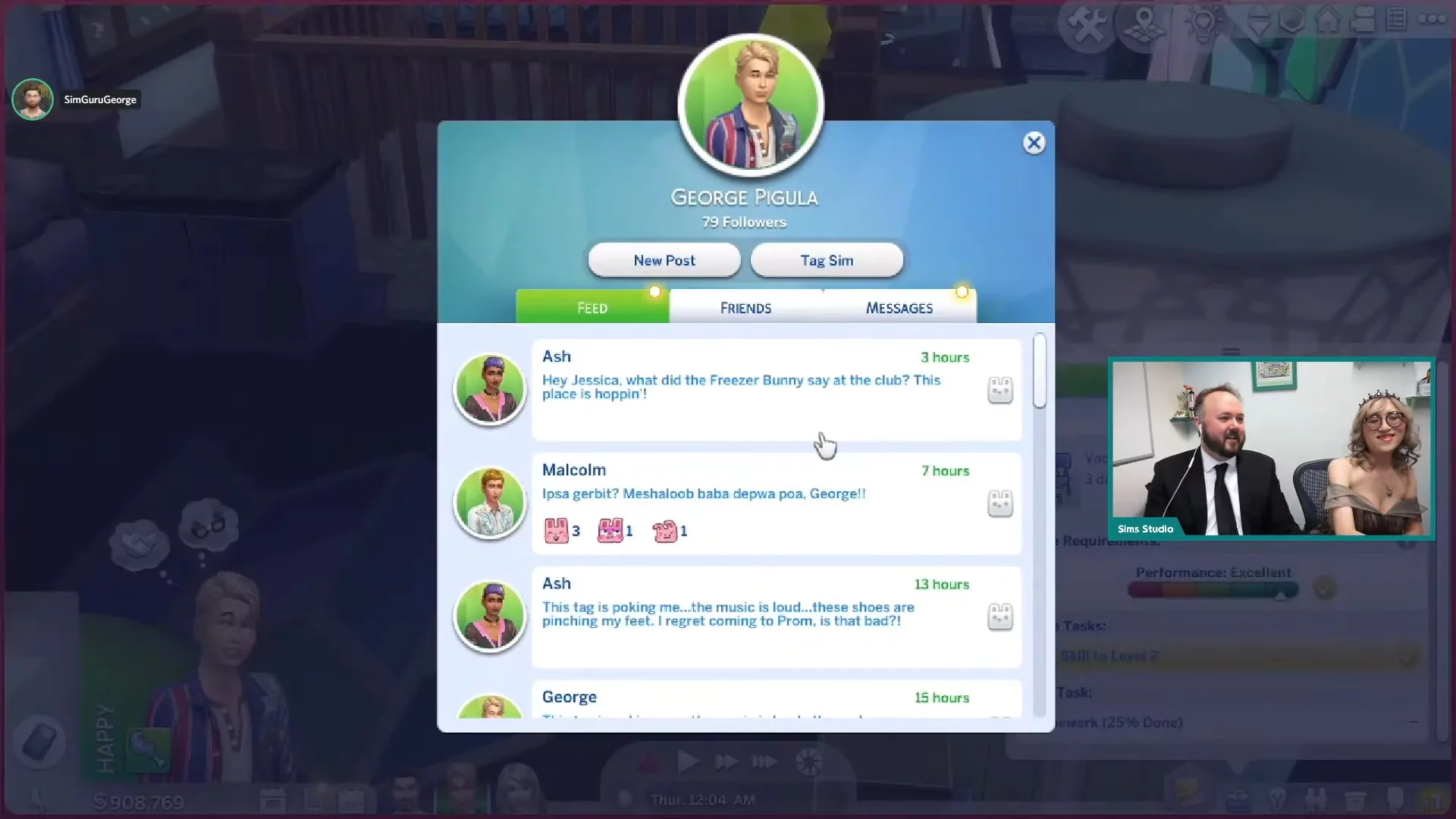 The Sims 4 High School Years Livestream - New Mobile Phone Interface - Social Bunny Interface