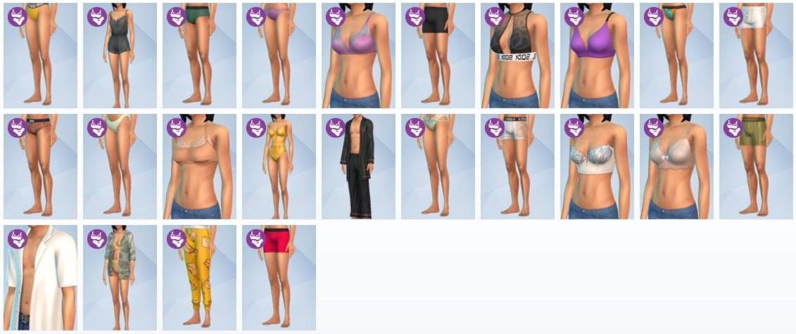 The Sims 4 Sintimates Collection Kit Items