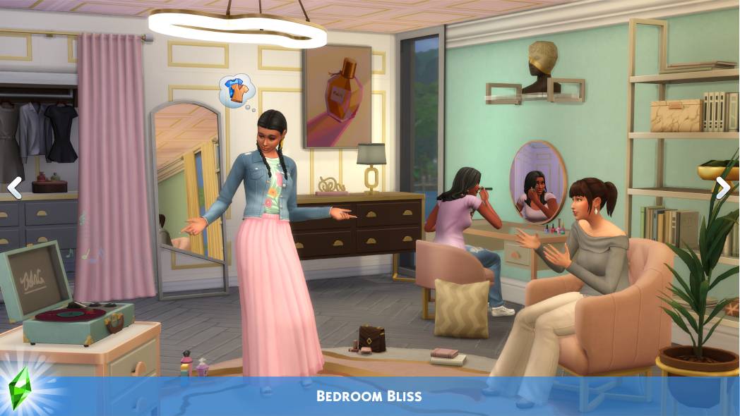 The Sims 4 Modern Luxe Bedroom Bliss Screenshot