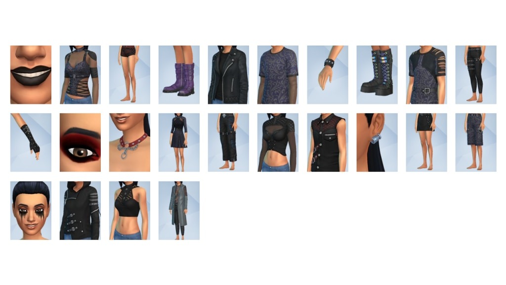 The Sims 4 Goth Galore Items