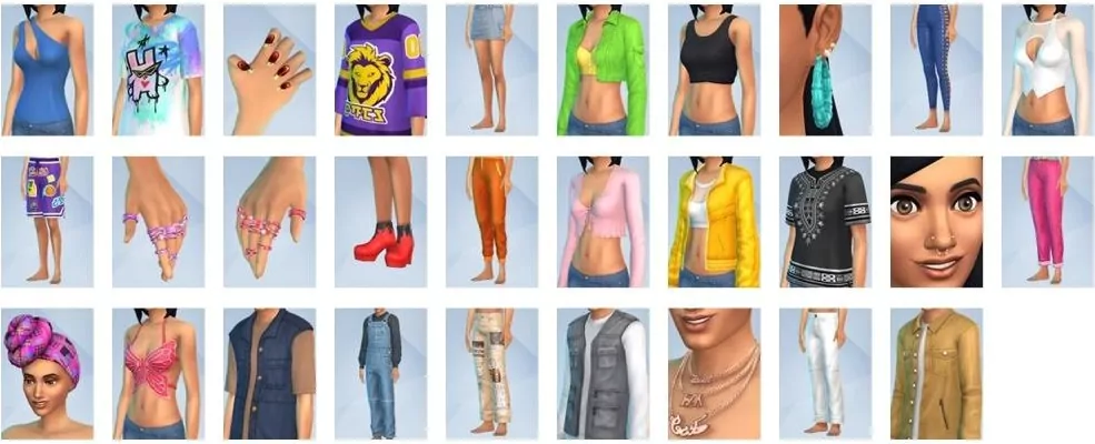 The Sims 4 Urban Homage Items