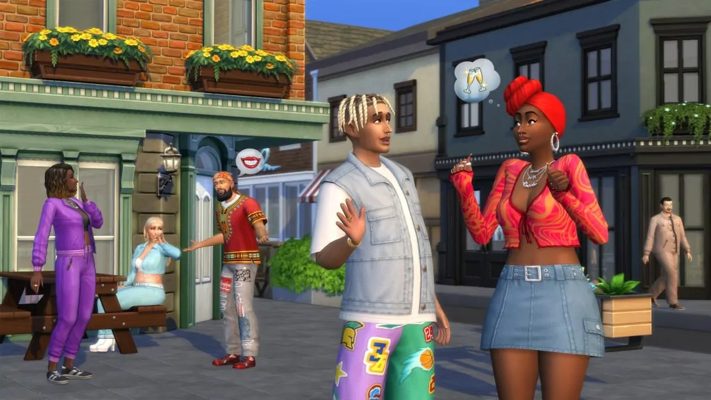 The Sims 4 Urban Homage Preview Scene