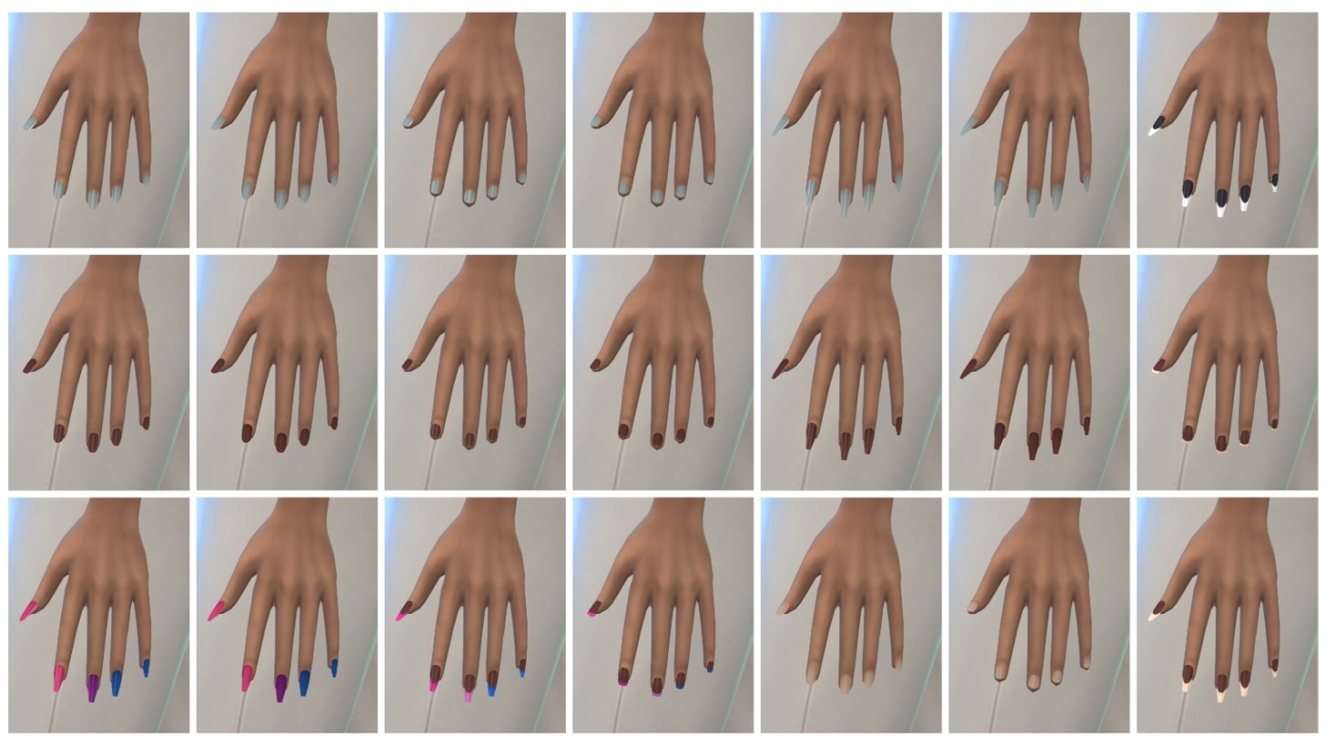 Sims 4 French Nails