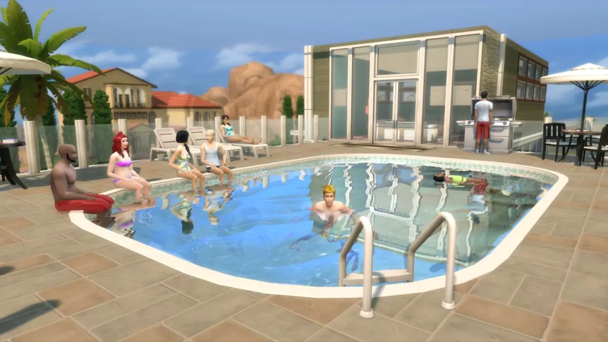 Sims 4 Curved Pools