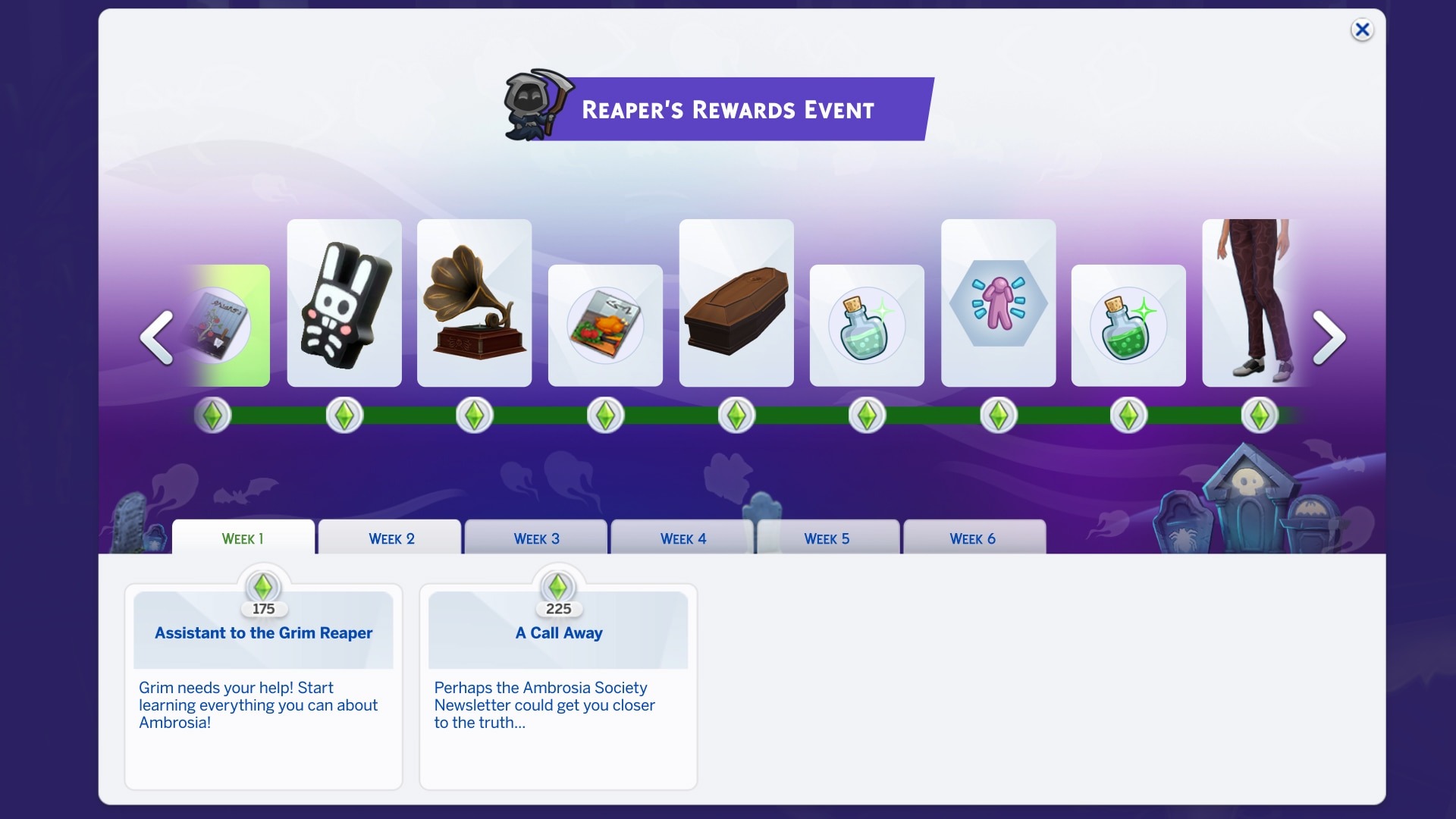 The Sims 4 Reaper's Rewards Event - The Sim Architect