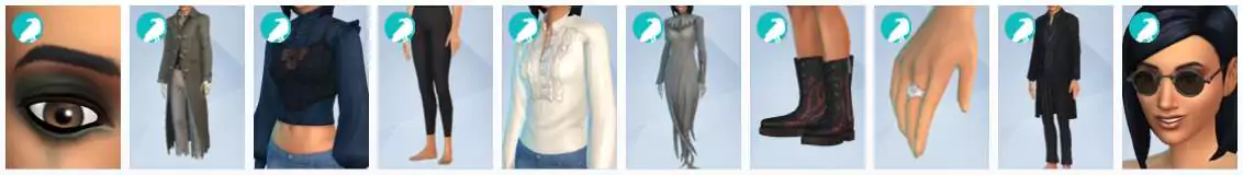 The Sims 4 Life and Death - Create a Sim - CAS Items