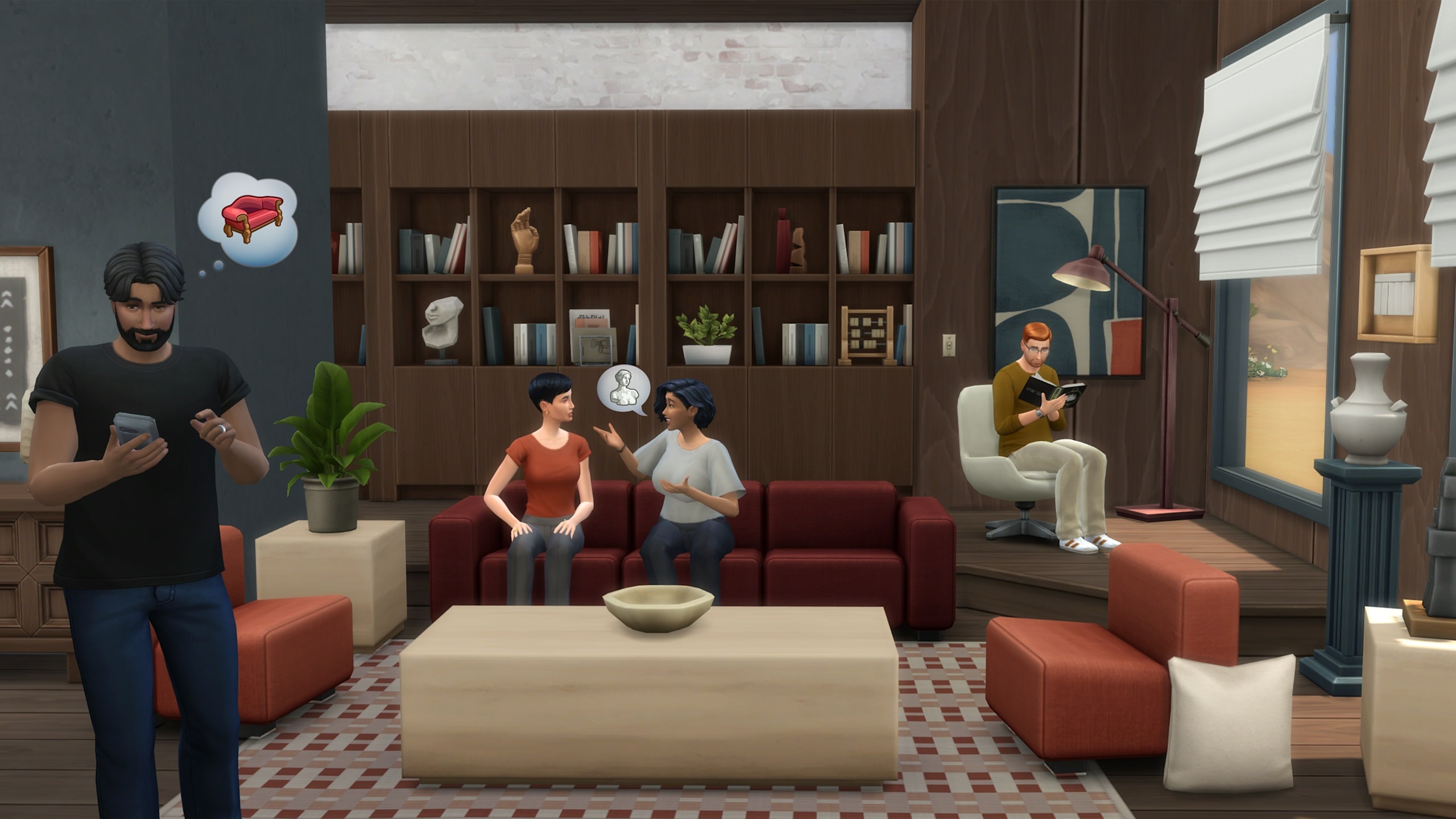 The Sims 4 Refined Living Room Kit - The Sim Architect