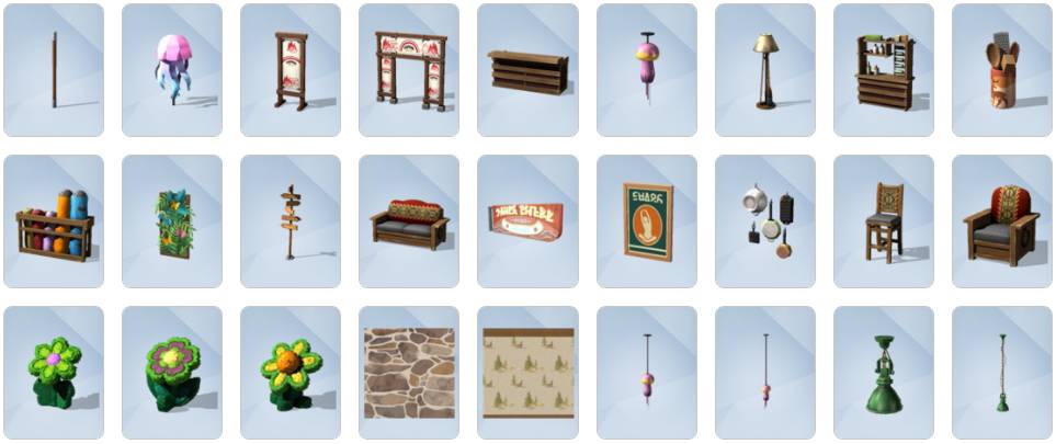 The Sims 4 Adventure Awaits Expansion Pack - Build Buy Items