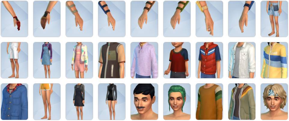 The Sims 4 Adventure Awaits Expansion Pack - CAS Items