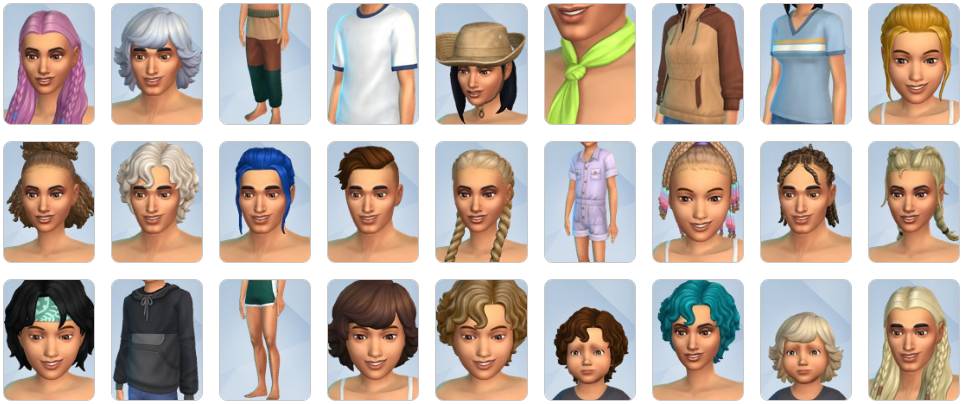 The Sims 4 Adventure Awaits Expansion Pack - CAS Items