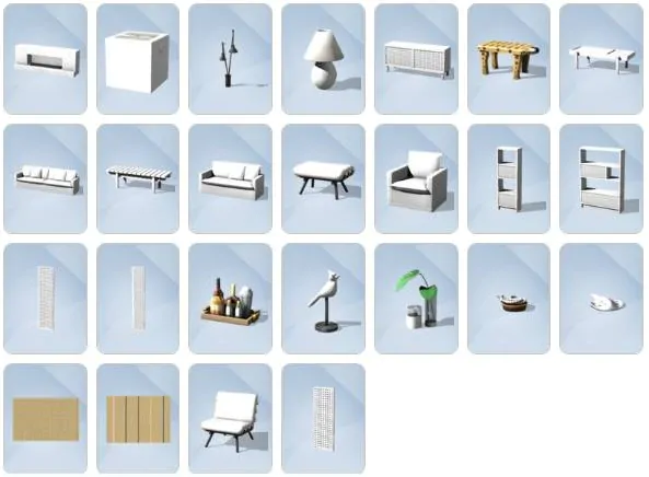 Sims 4 Modern Retreat Kit - Item