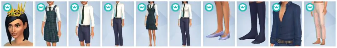The Sims 4 Royalty & Legacy - CAS Items 1