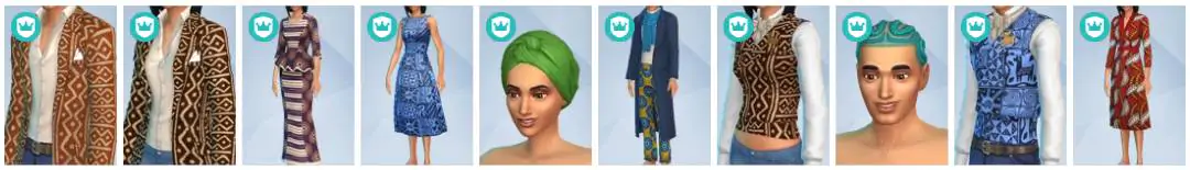 The Sims 4 Royalty & Legacy - CAS Items 10