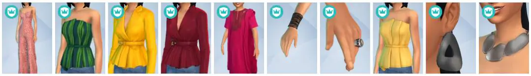 The Sims 4 Royalty & Legacy - CAS Items 12
