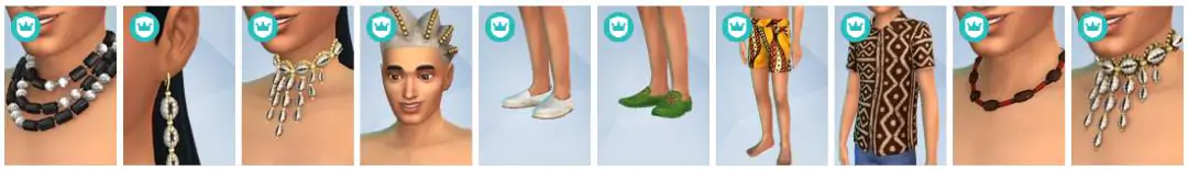 The Sims 4 Royalty & Legacy - CAS Items 14