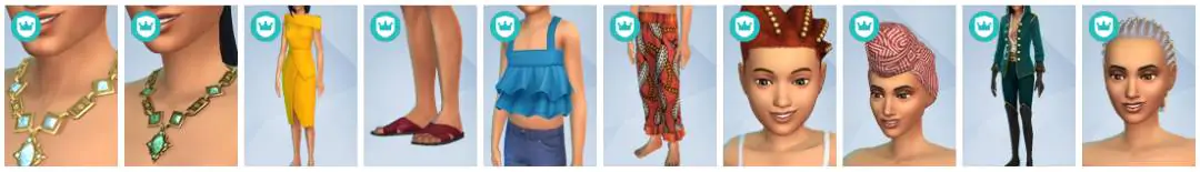 The Sims 4 Royalty & Legacy - CAS Items 15