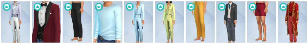 The Sims 4 Royalty & Legacy - CAS Items 2