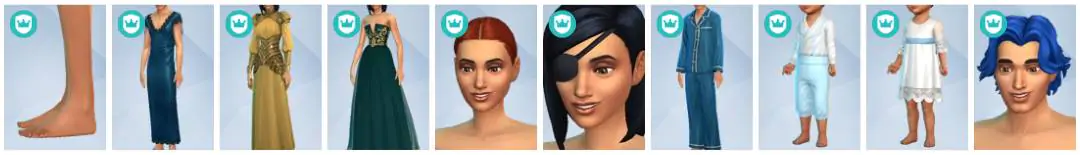 The Sims 4 Royalty & Legacy - CAS Items 20