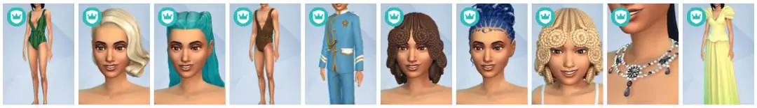 The Sims 4 Royalty & Legacy - CAS Items 21