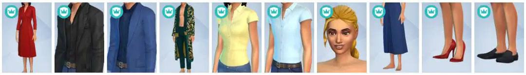The Sims 4 Royalty & Legacy - CAS Items 3